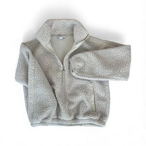 Athleta Cozy Sherpa Quarter-Zip Pullover
